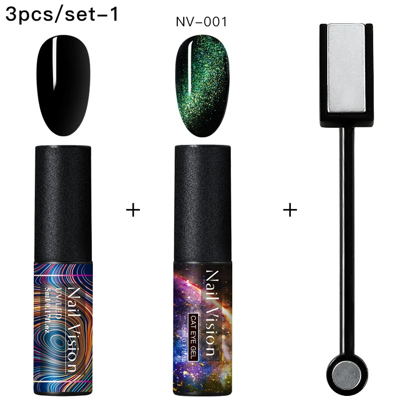 Nail Vision 5 мл Гель-лак для ногтей с эффектом «кошачий глаз» лак Хамелеон для использования с магнитом УФ Гель-лак для ногтей Фиолетовый Синий замочить от УФ светодиодный Гель-лак для ногтей - Цвет: EEZH07363