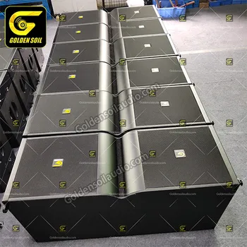 

KR212 Black Color Double 12'' Line Array Speaker Amplified Self Powered Line Array Speaker Pa Audio Sound System