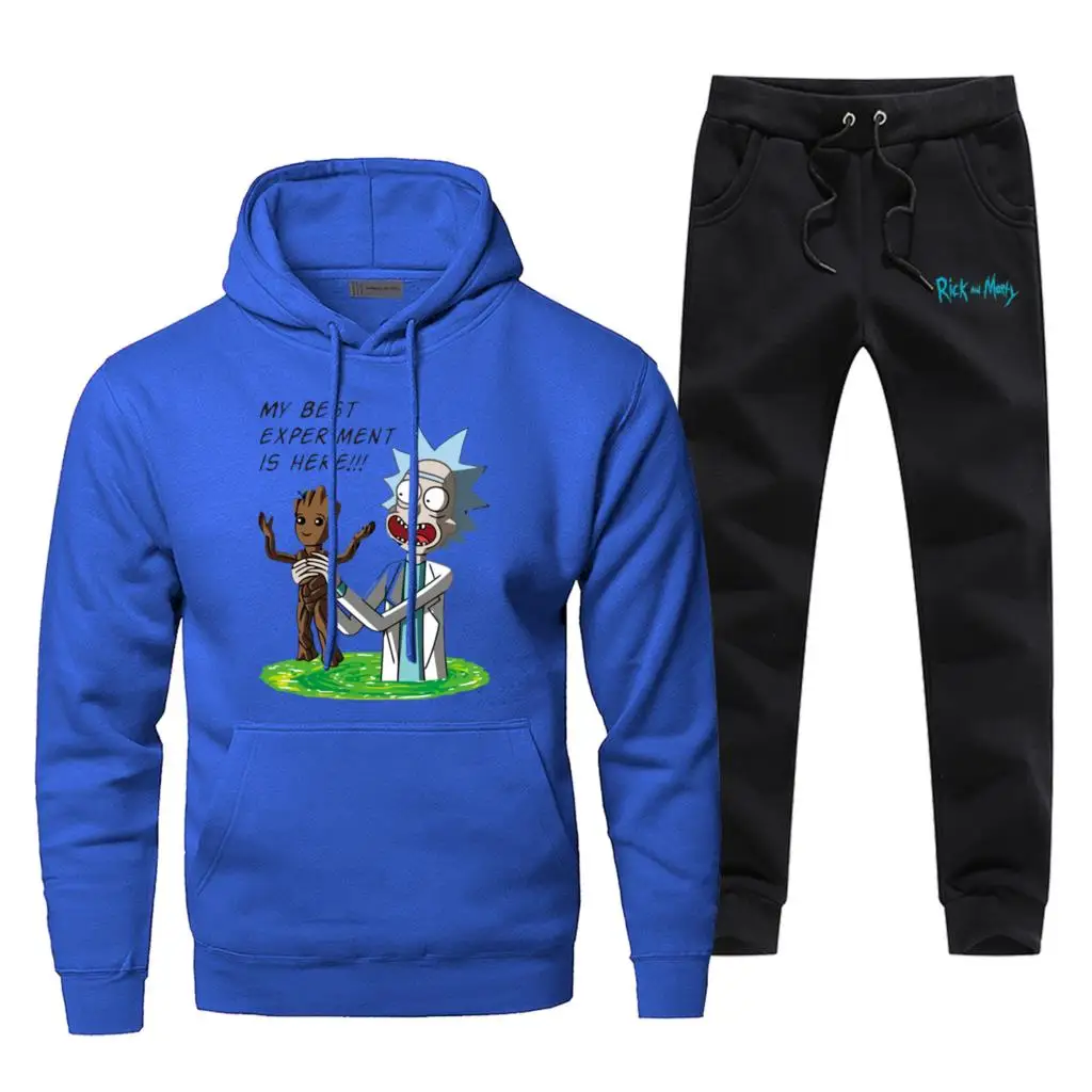 I Am Groot Men's Jogging Anime Rick And Morty Fashion Mens Full Suit Tracksuit Winter Bodywarmer Male Set Funny Fleece Gym Suit I Am Groot Men's Jogging Anime Rick And Morty Fashion Mens Full Suit Tracksuit Winter Bodywarmer Male Set Funny Fleece Gym Suit