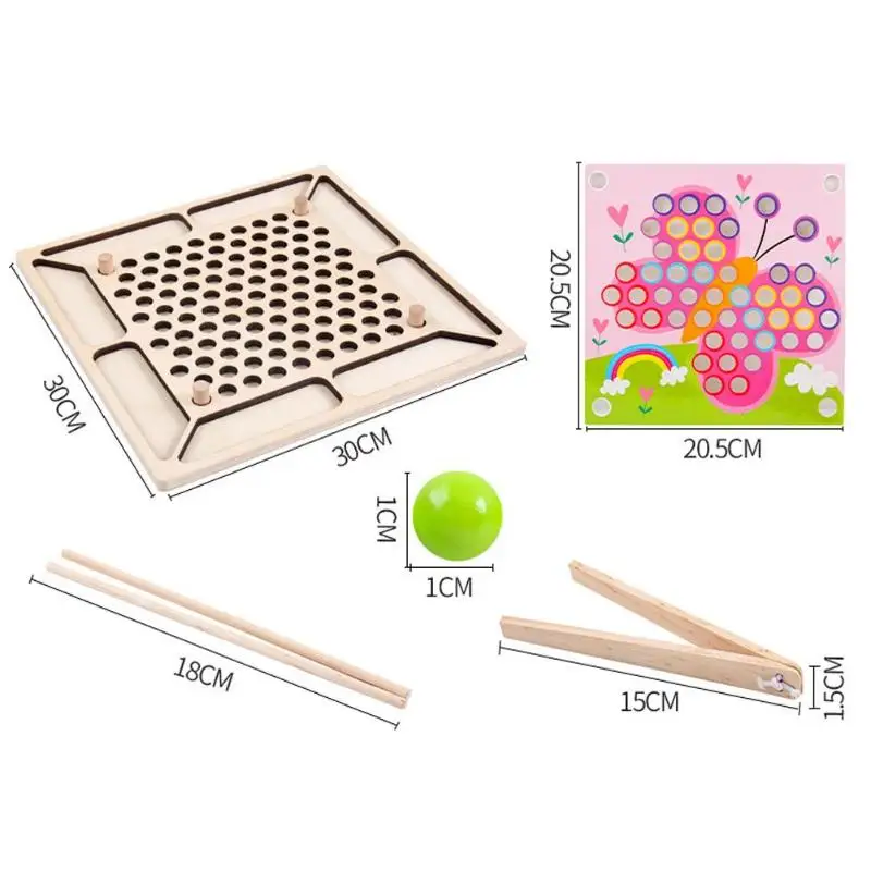  Educational Toy Clip Beads Game for Children Learning Bright Colours Developing Intelligence Montes - 4000544869203