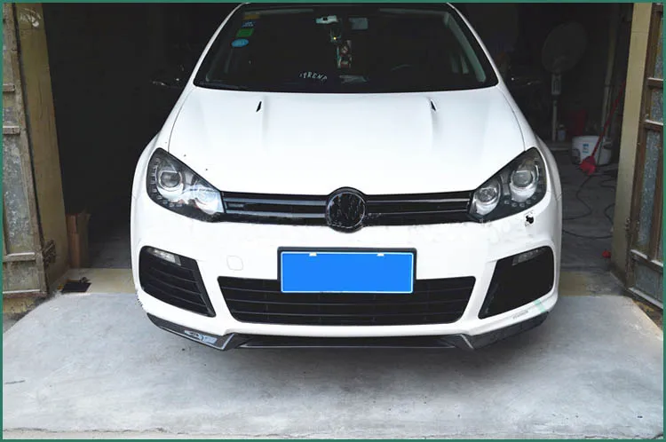 Carbon Fiber Front Bumper Lip For Volkswagen VW Golf 6 VI MK6 R20 R Hatchback 2 Door Bumper 2010~2013