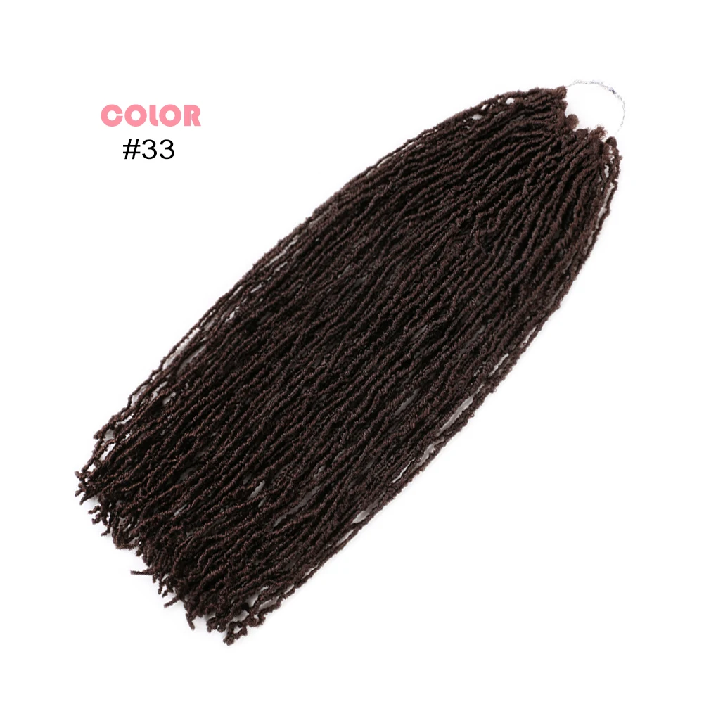 Faux Micro Locs Crochet Hair 16 Inch Sister Locks Hair Extensions Natural Curly DreadLocks Mini African Roots Black Brown Red Faux Micro Locs Crochet Hair 16 Inch Sister Locks Hair Extensions Natural Curly DreadLocks Mini African Roots Black Brown Red