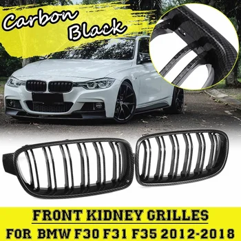 

2 pcs Carbon Gloss Matte Black Front Slat Sport Kidney Grilles For BMW F30 F31 F35 2012 2013 2014 2015 2016 2017 2018 Car Styl