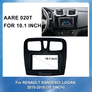 

For RENAULT SANDERO Logan 2015-2018 9 inch 2 din Radio Dashboard Installation Frame Kit Stereo Panel Speaker Pantalla Universal
