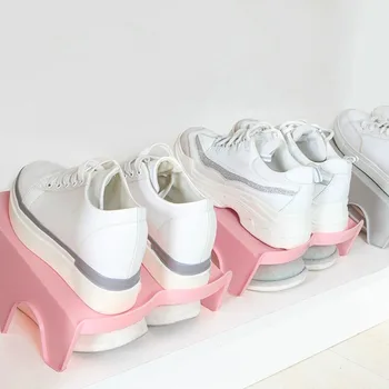 

Shoe Rack Stacker Shelf for 2 Pairs Space Saver Closet Wardrobe Storage Organizer DEC889