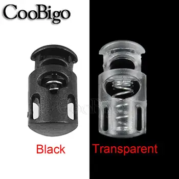 

500pcs Plastic Cord Lock Toggle Stopper Clip for Paracord Shoelace Garment Bags Lanyard Rope Accessories