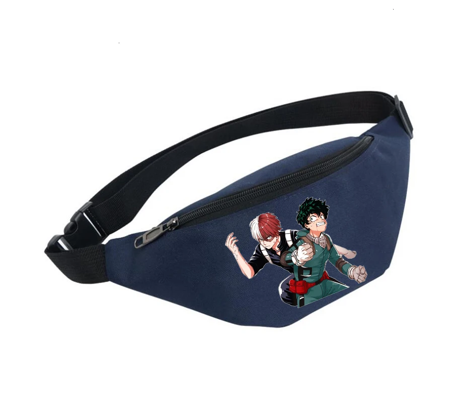 Riñonera impermeable Unisex para mujer, bolso de pecho, riñonera para la cintura, bolso de vientre para anime My Hero Academia