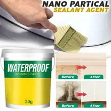 

Waterproof Transparent Sealant Toilet Interior Exterior Wall Roof Bathroom Waterproof Paste High Temperature Frost Resistance