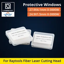LSKCSH 20 шт./лот Лазерная Защитная Windows 27,9*4,1 мм 24,9*1,5 мм 1064nm 0-3000 Вт Объектив для Raytools Bodor волоконная Лазерная режущая головка