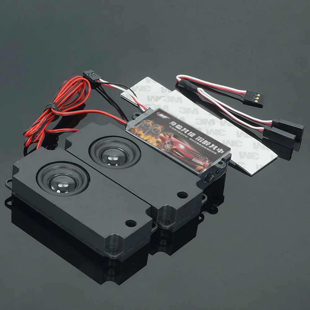 RC Car Parts Speakers 2 Generation Motor Sound Simulator Group 10 Effect Accelerator Linkage Engine Sound Simulator 1/10 Crawler