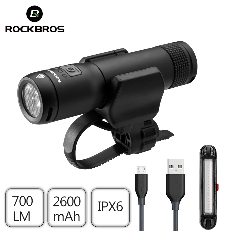 Велосипедный фонарь ROCKBROS задний перезаряжаемый с USB-зарядкой IPX6