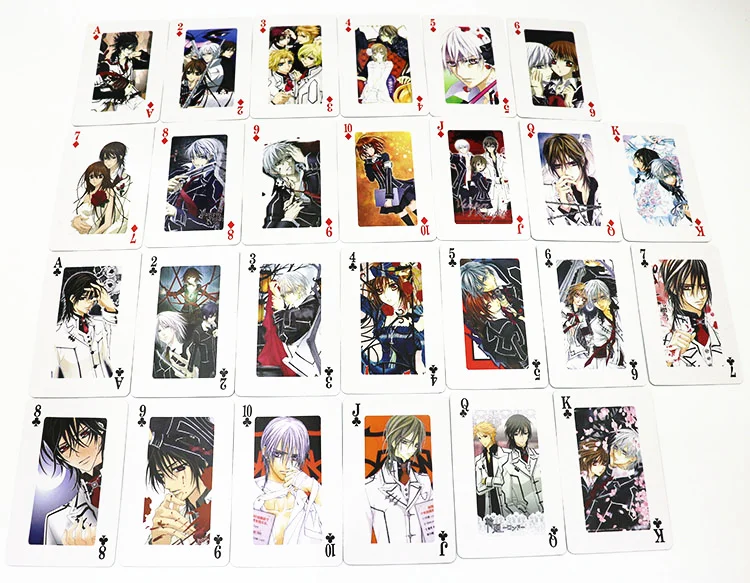 he man toys Vampire Knight Poker Toy Kiryuu  Zero Kaname Yuuki Playing Deck Board Game Card Anime  Character Gift Cards hulk toys