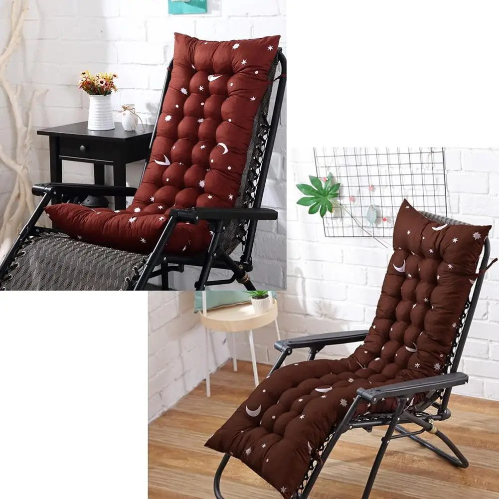 TWISTER.CK Thicken Double Side Folding Moon Star Printing Chair Cushion for Autumn Winter Noon Break