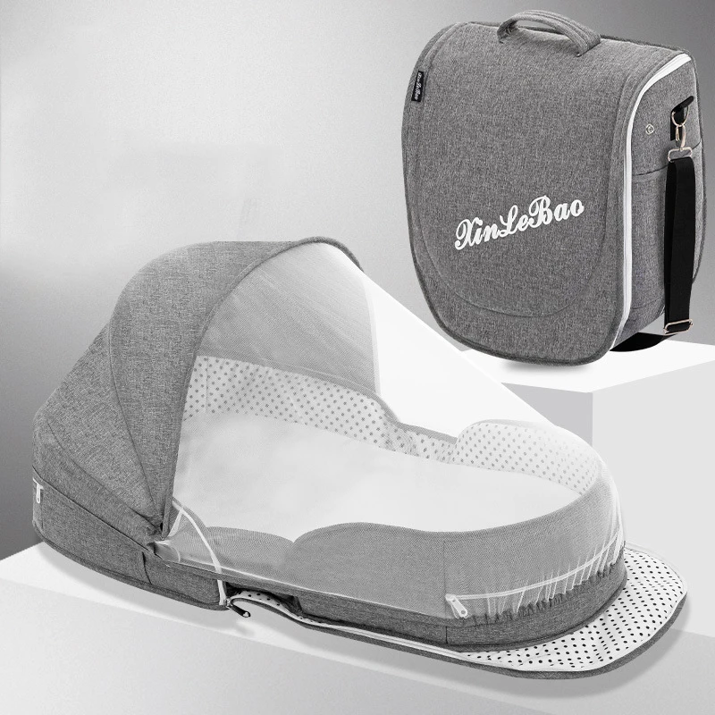 Дышащая портативная кроватка для сна детская многофункциональное дорожное