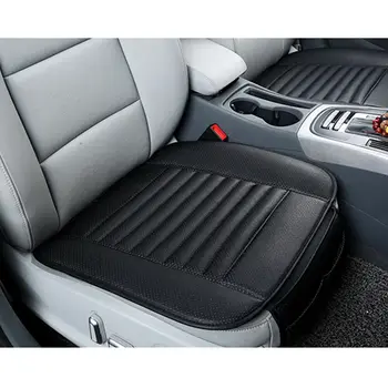 

GLCC PU Leather Car Seat Cover Bamboo Charcoal Seat Cushion For Auto Chair Pad Car Front Seat Cover Four Seasons Anti Slip Mat