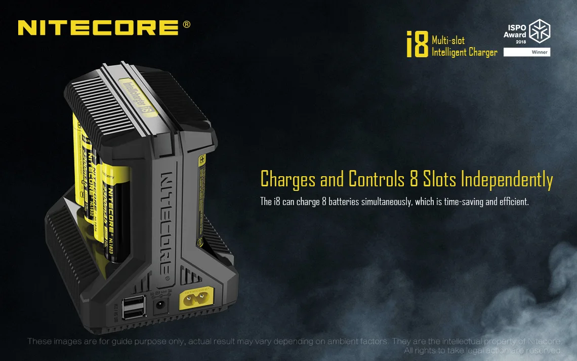 Оригинальное зарядное устройство NITECORE i8