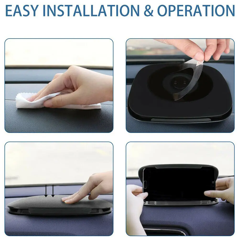 Universal Autotelefon halter Ständer Armaturen brett Auto Clip Mount GPS Handy Handy Unterstützung in Auto Halterung für iPhone Samsung Xiaomi – Detail 8