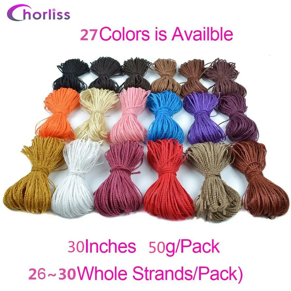 Chorliss Crochet Box Braids Zizi Braids Crochet Hair Bundles Synthetic Hair Extensions Braiding Blonde Balck Grey Red Brown