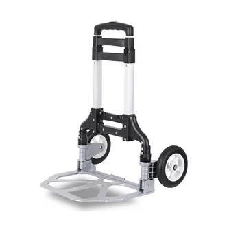 

Household Trolley Car Small Portable Folding Trolley Cart Luggage Trailer Cart Pull Goods Grocery Shopping Cart Van