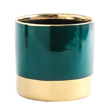 

Modern simple furnishings, household flowers, electroplating, gold flowerpots, handmade flowerpots, flower inserting ute