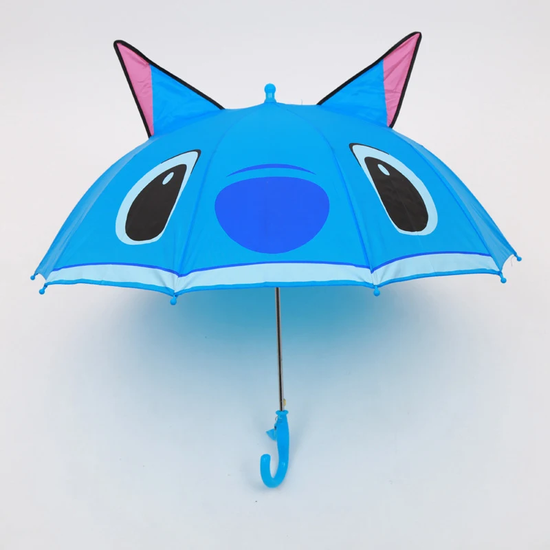 Stitch/Kitty/Mickey Cartoon Long Handle Automatic Umbrella