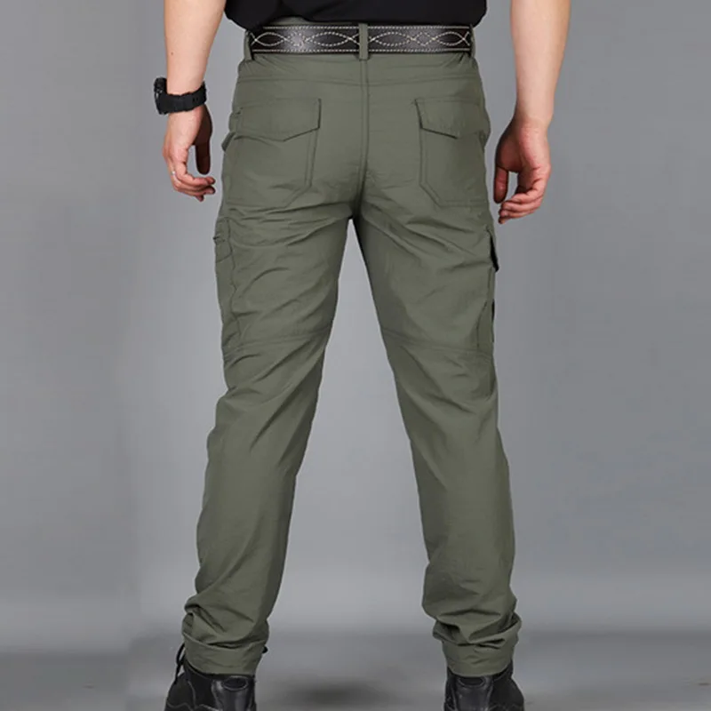 Мужские брюки карго, мужские брюки с несколькими карманами, мужские армейские брюки, повседневные рабочие брюки, армейские зеленые брюки карго, Мужские размеры S-4XL