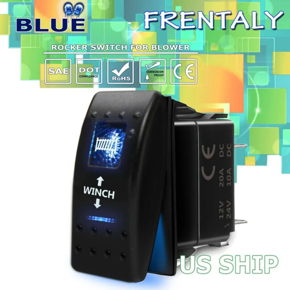 7-контактный лебедка из синий светильник кулисный переключатель UTV Грузовик