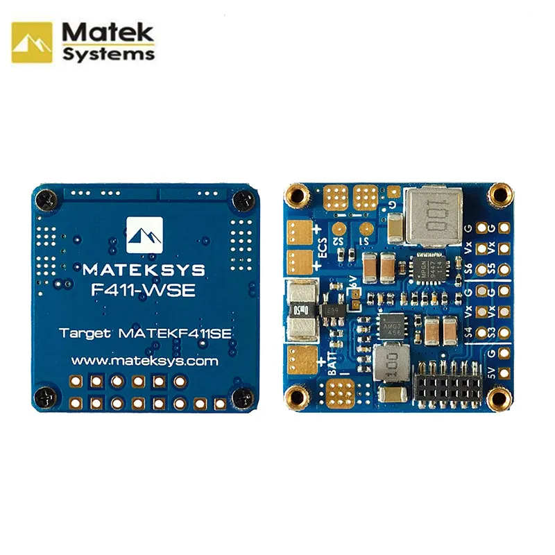 Matek Mateksys F411-WSE F411 WSE Контроллер полета и BEC 5V Встроенный 2-6S ESC 78A ток Senor для RC Дрон крыло вид от первого лица для БПЛА