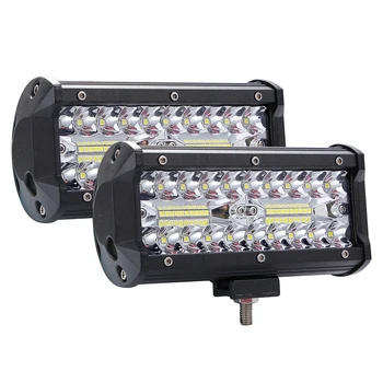 

2Pcs 7Inch 400W LED Work Light LED Light Bar Spot Flood Combo Beam Off Road Driving Fog Lamps for Trucks Jeep ATV UTV SUV