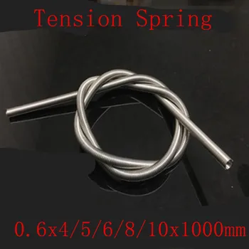 

1Pc 0.6*4/5/6/8*1000mm Stainless Steel Tension Spring Extension Spring Wire Diameter 0.6mm Out Diameter 4mm/5mm/6mm Length1000mm