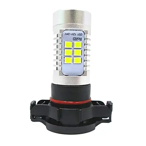 2 ампулы de feux d'antenne antibrouillard super lumineux 60 Вт H16 PS19W 5202 PS X 24W светодиодный avec projecteur Блан DRL feux de jour