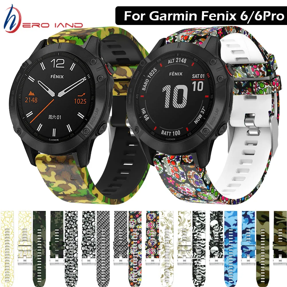 22 мм силиконовый спортивный ремешок для часов Garmin Fenix 6/6Pro/5 Plus/Quatix5 Sapphir/подход S60