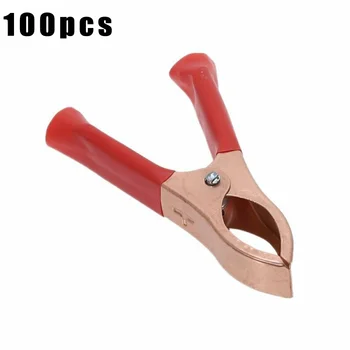 

Red Black 30A Alligator Clips Battery Clamps Tool Parts For Voltage Tester 70mm