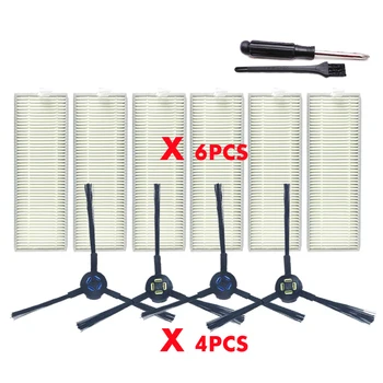 

10PCS robot vacuum cleaner kit HEPA side brush for ILIFE X800 A7 A9 X787 parts as seen on tv dust cleaning sweeper vacuum brush