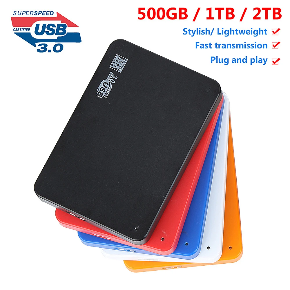 2 5-дюймовый внешний жесткий диск USB 3 0 500 Гб ТБ HDD Портативный HD для настольного