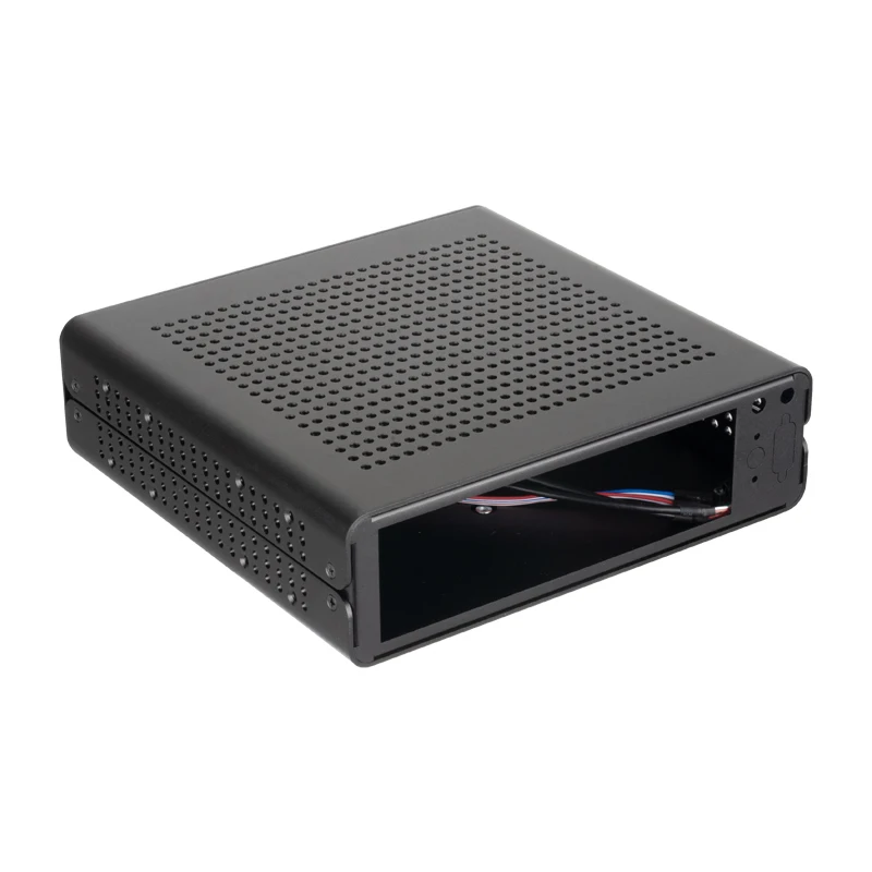 RGEEK G60 Chassis All Aluminum Mini case HTPC ITX Power USB2.0 Desktop Computer With Power Supply