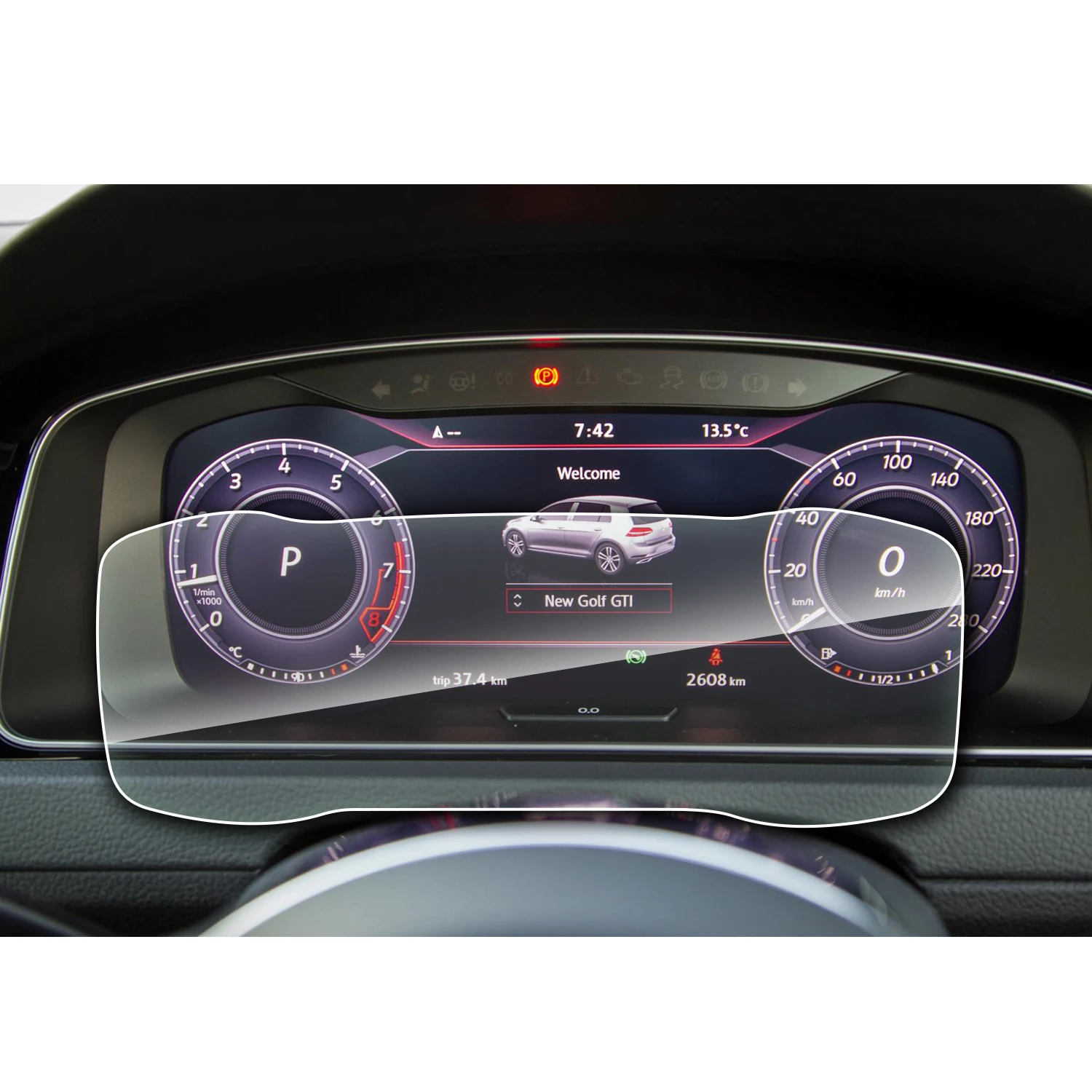 Pellicola Vetro Temperato Per VW Golf 7 - Protettivo Schermo Navigatore 9.2"