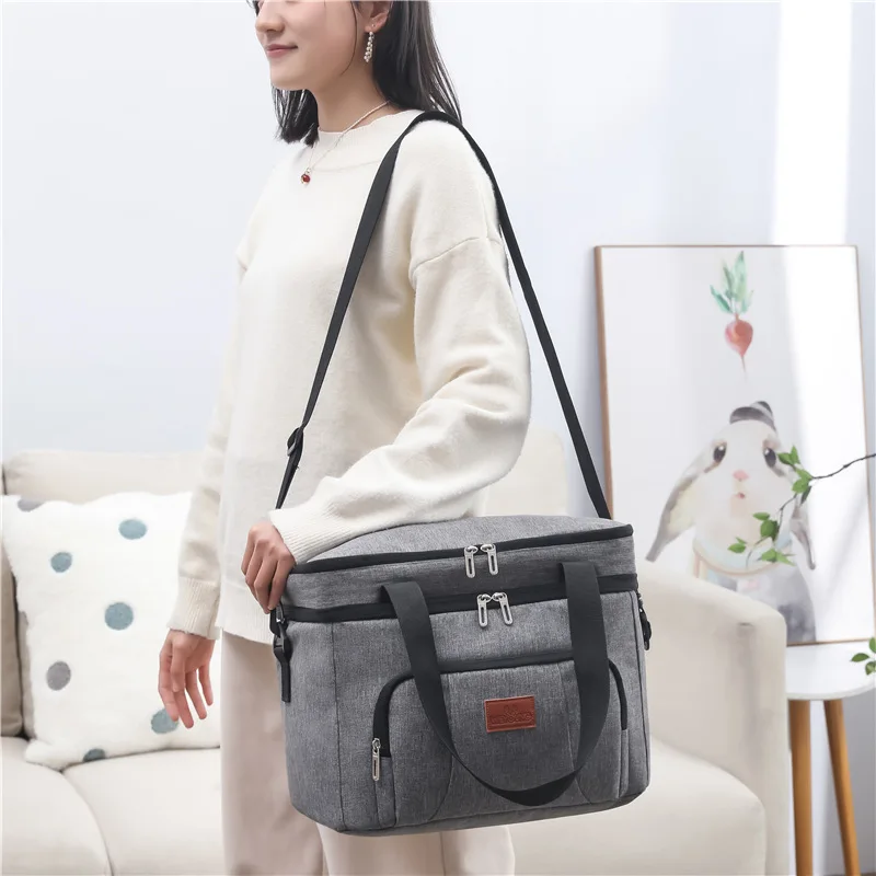 8L 20L Outdoor Insulated Thermal Cooler Picnic bag with shoulder strap car using ice pack Bolsa termica loncheras para mujer
