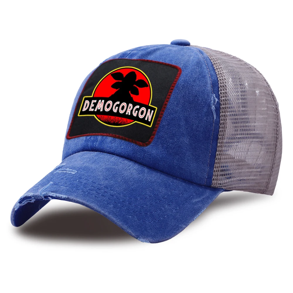 

Stranger Things Demogorgon Snapback Hat Unisex Mesh Baseball Caps Summer Casual Riding Hats Hip Hop Outdoor Vintage Fray Cap