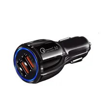 3.1a carregador de carro carga rápida 3.0 universal dupla usb rápido carregamento do carro qc para iphone samsung xiaomi telefone móvel no carro