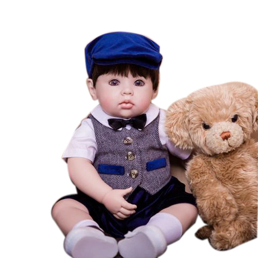 Силиконовая виниловая кукла Новорожденный 50 см|reborn baby doll|toddler dollbe reborn |