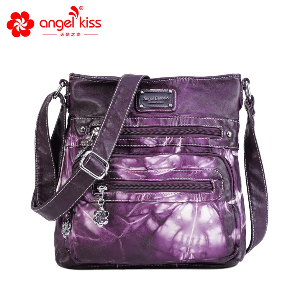 

Angelkiss Women's Handbags Shoulder Bag Fashion sac a main PU Leather Top-handle Handbag Female Satchel Large Hobo Style