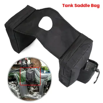

Motorcycle Waterproof Luggage Fuel Tank Side Storage Bag Canvas Fabric Saddlebag Universal For ATV/ Mountain Bike