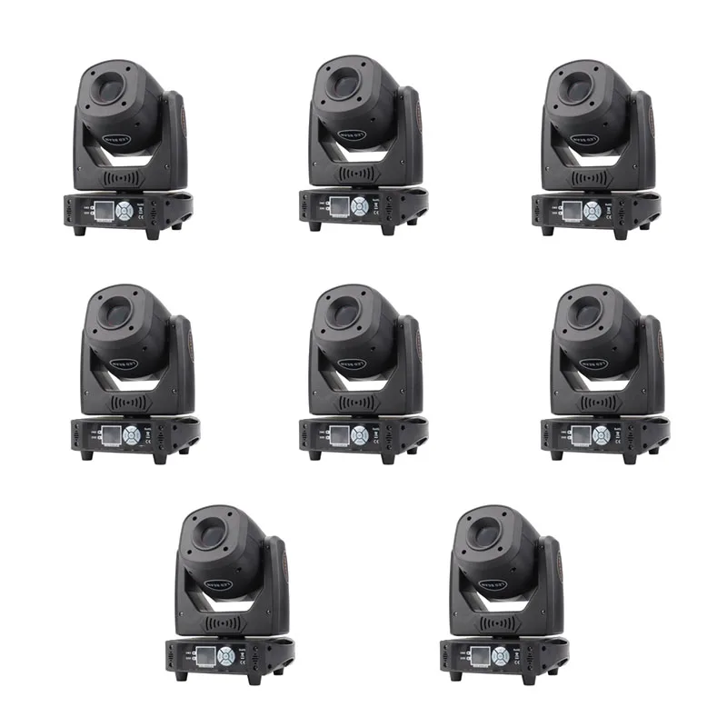 8 шт. Светодиодный прожектор 100 Вт подвижный DMX 512 фокусировка 7 динамиков и 6