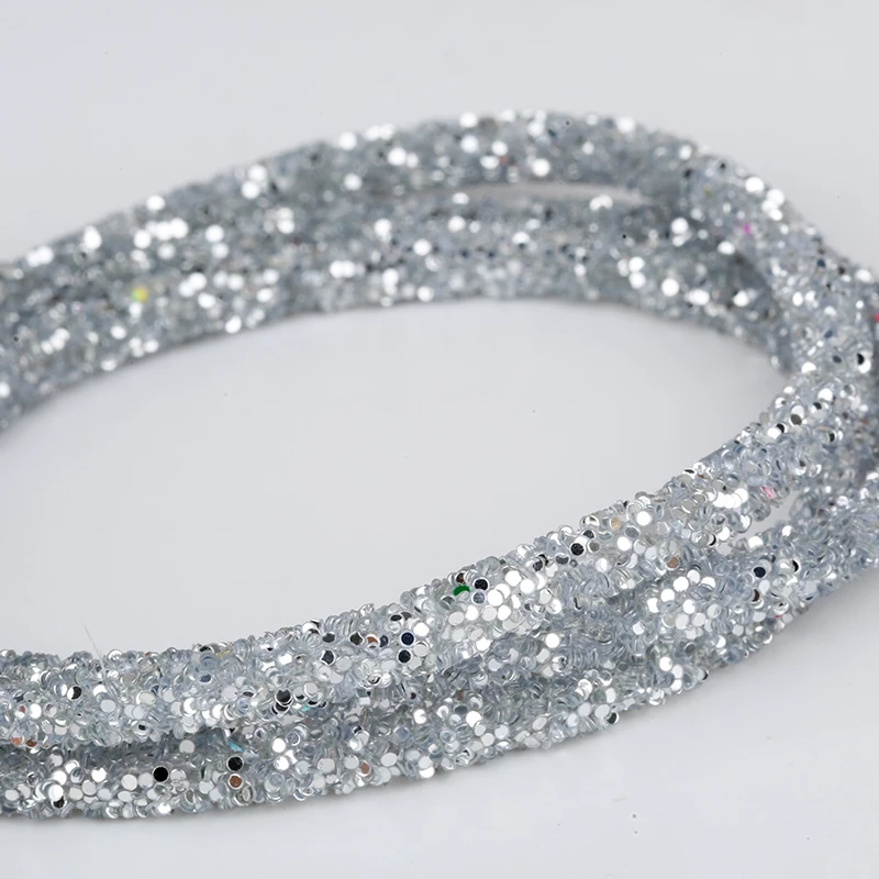 Sparkling Glitter Rhinestones & Sequins Trim for DIY Decoration and Crafts