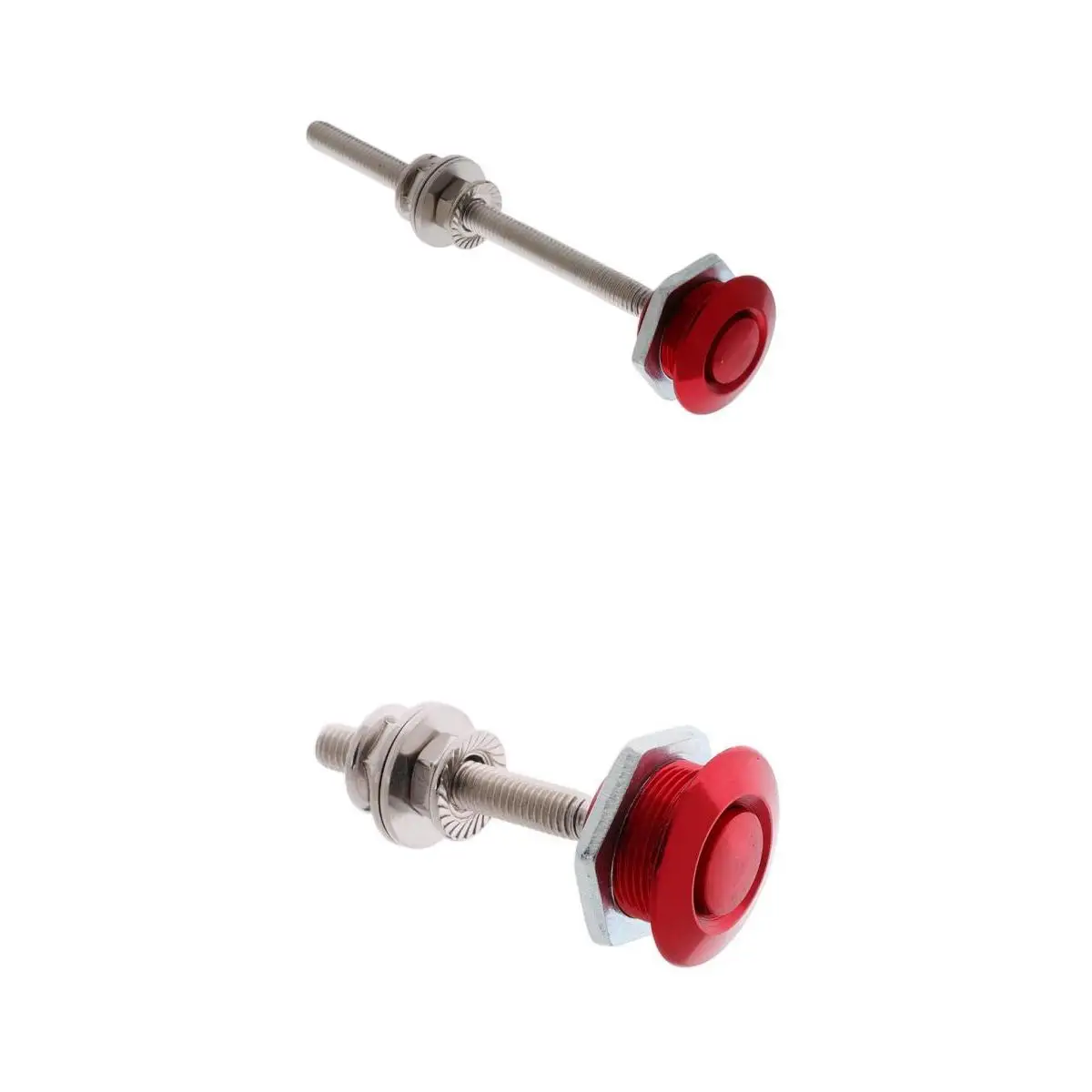 Car Quick Latch Twist Lock Style Push Button Billet Hood Pins 100mm + 50mm