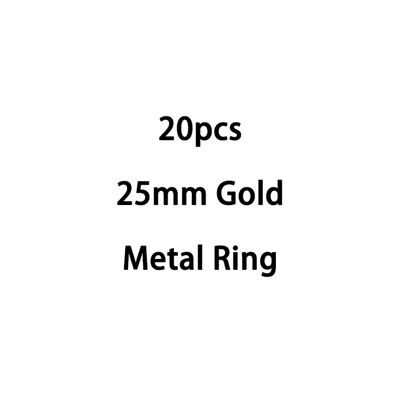 25mm Gold 20 штук металлическое связующее шарнирное кольцо золотое кольцо открывающийся круг кольца для книг для скрапбукинга альбом офисное кольцо для переплета на блокнот - Цвет: 25mm Gold