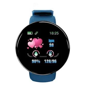 

D18 Round Screen Smart Ring Color Screen Ring Motometer Walking Sleep Monitoring Heart Rate Motion Ring