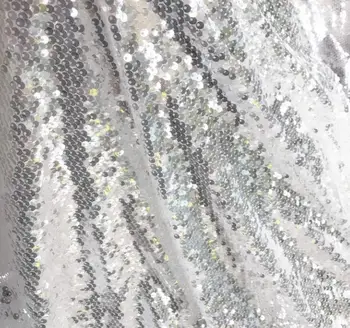 

5mm crystal fish scale Sequin shooting background wedding polyester fabric Dance diy textiles elastic tissu cloth fabric C947