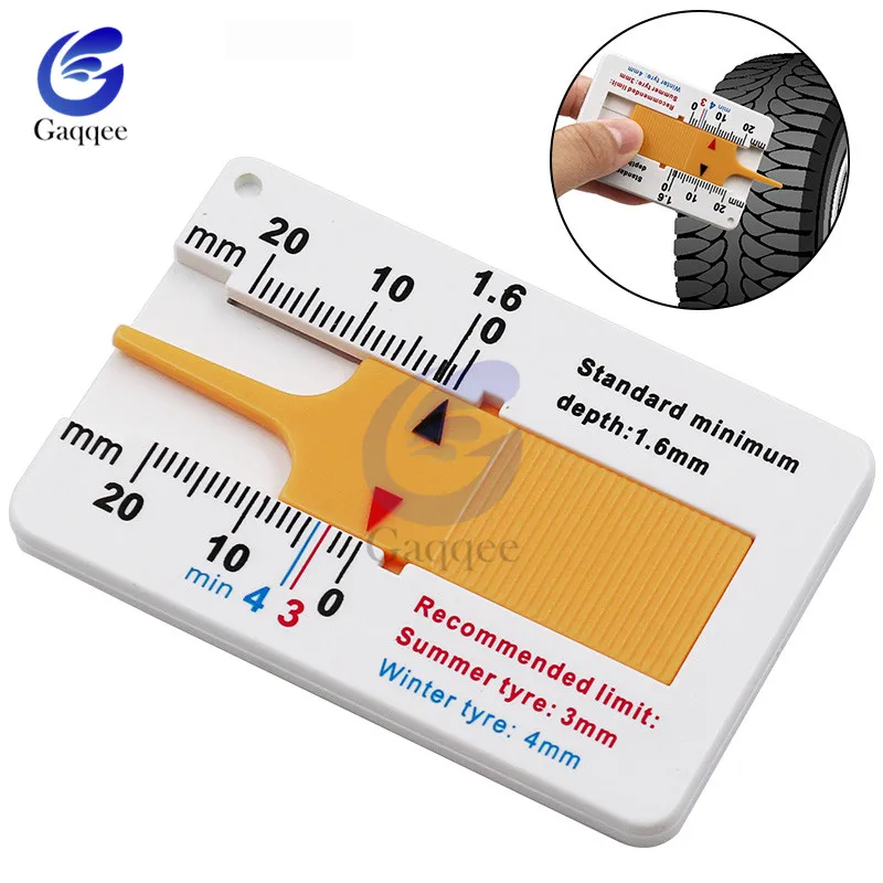 Depth Gauge Car Tyre Tire Tread Depth Gauge Meter Measurer Tool 020mm Auto Tyre Read